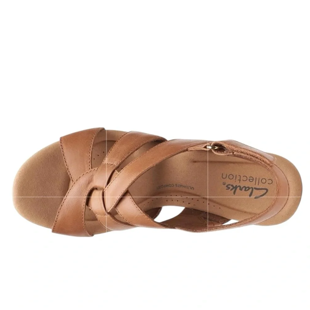 NWT Clarks Women's‎ Giselle Beach Sandals - Tan